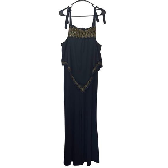 JL Dress Co. by Jody of California Pants - Vintage 70s Jody of California Women’s Palazzo Jumpsuit Size S via Black Gold